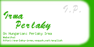 irma perlaky business card